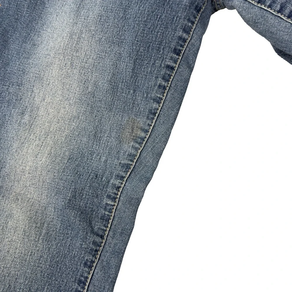 LEI Emma Jegging Jeans Womens Size 13 Reg Blue Skinny‎ Stretch Denim Side Jewels